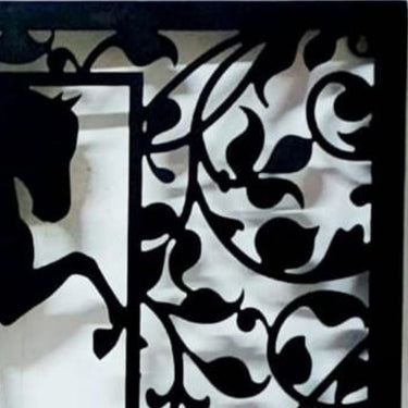 Metallic Aristrocatic Horse wall design